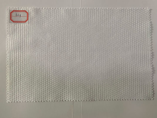 62g 흰색 100% 비스코스 스펀레이스 부직포 작은 진주 곡물 면 티슈, 패드, 물티슈