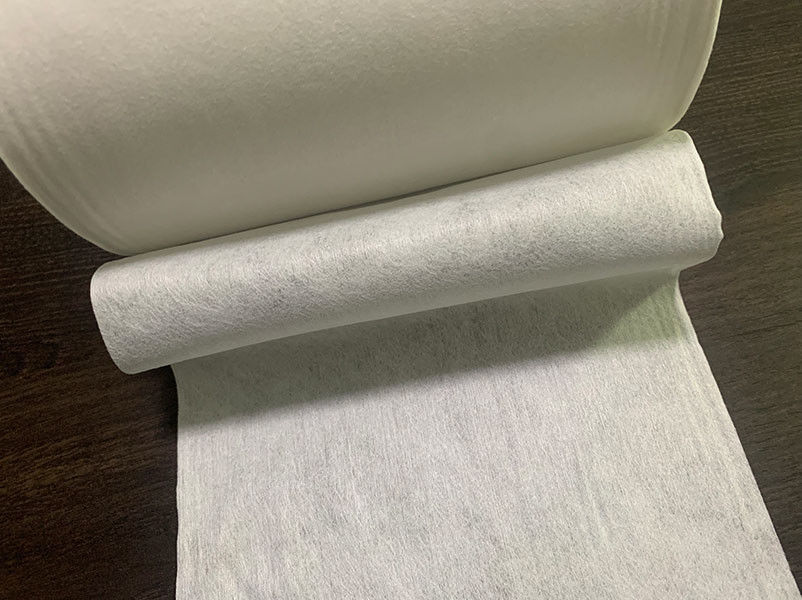면 조직, 패드, 물티슈용 50g 백색 비스코스 및 폴리에스터 스펀레이스 부직포